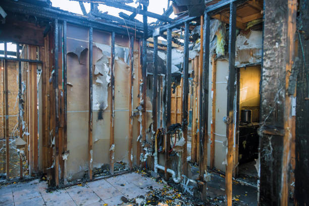 Professional Fire Damage Restoration technician working in Jarrettsville, MD